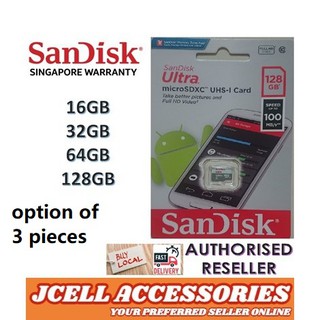 Sandisk Ultra Class 10 32GB/64GB/128GB 100MB/s 120MB/s SDHC/XC UHS-1 MicroSD Card