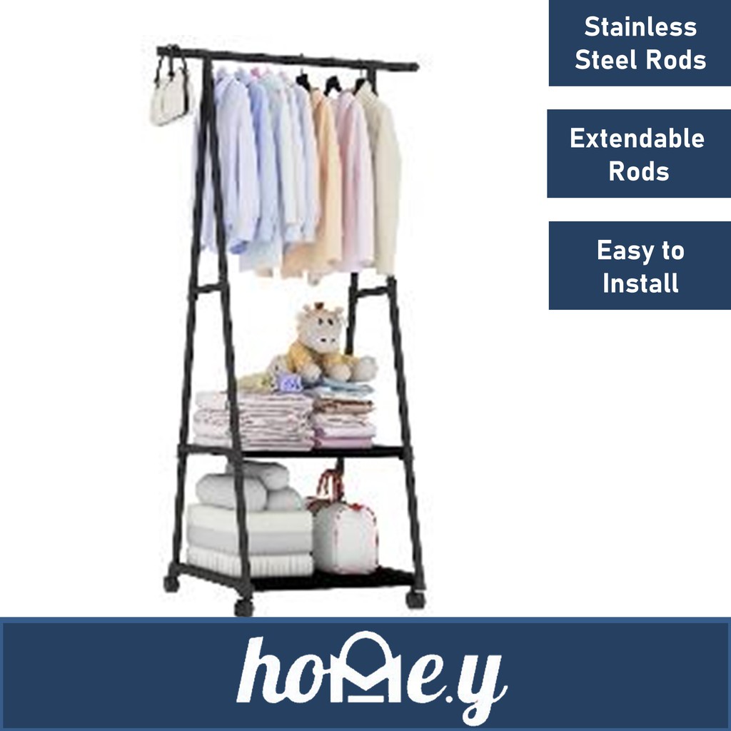 Laundry Rack Triangular Series Shopee Singapore