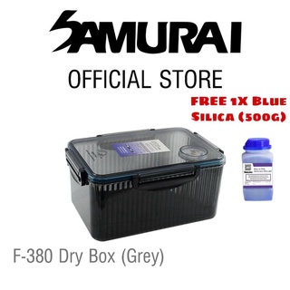 Samurai Dry Box - F380 Grey with Free Blue Silica Gel Bottle 500g