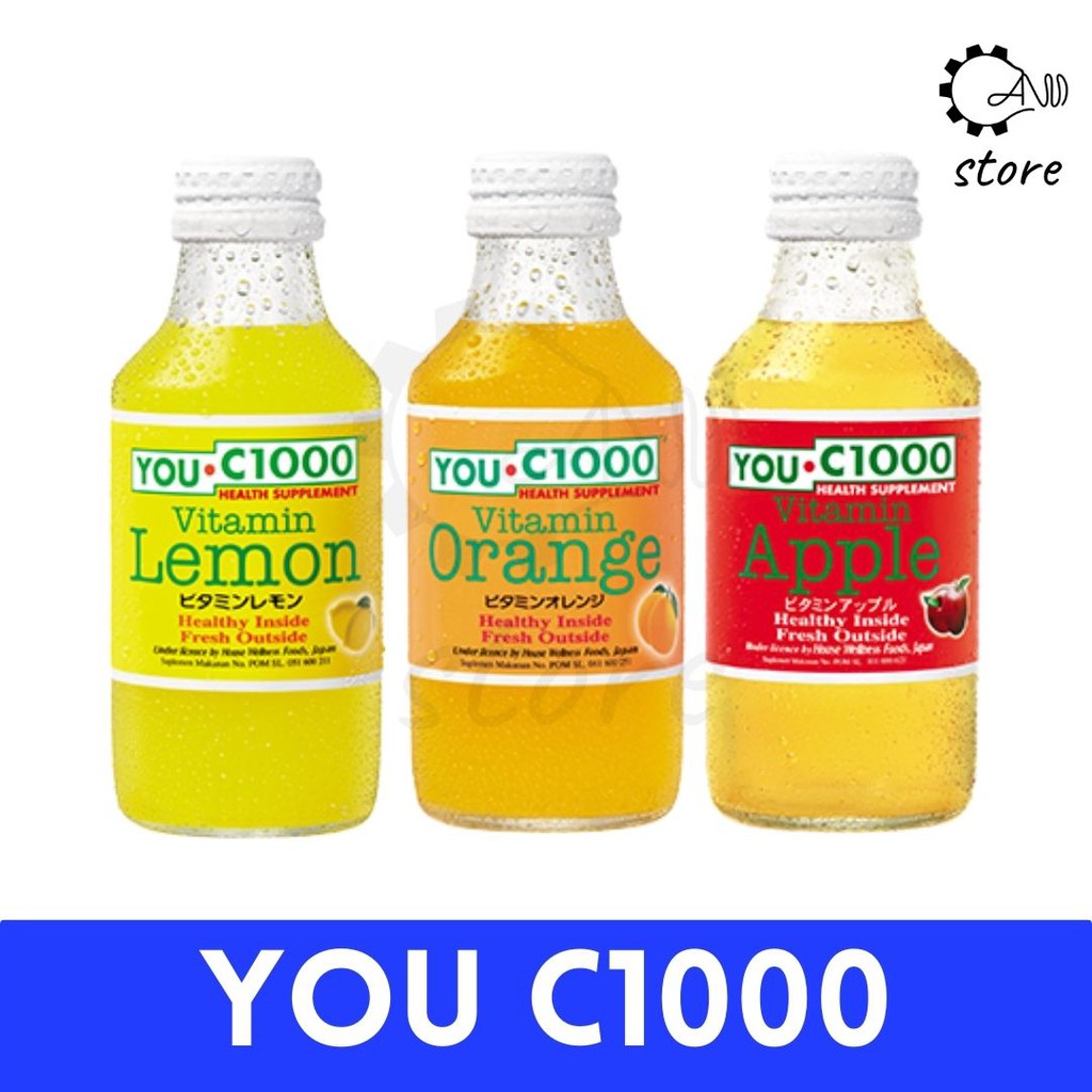 You C1000 Vitamin Drink Lemon Orange Apple 6 X 140ml Shopee Singapore