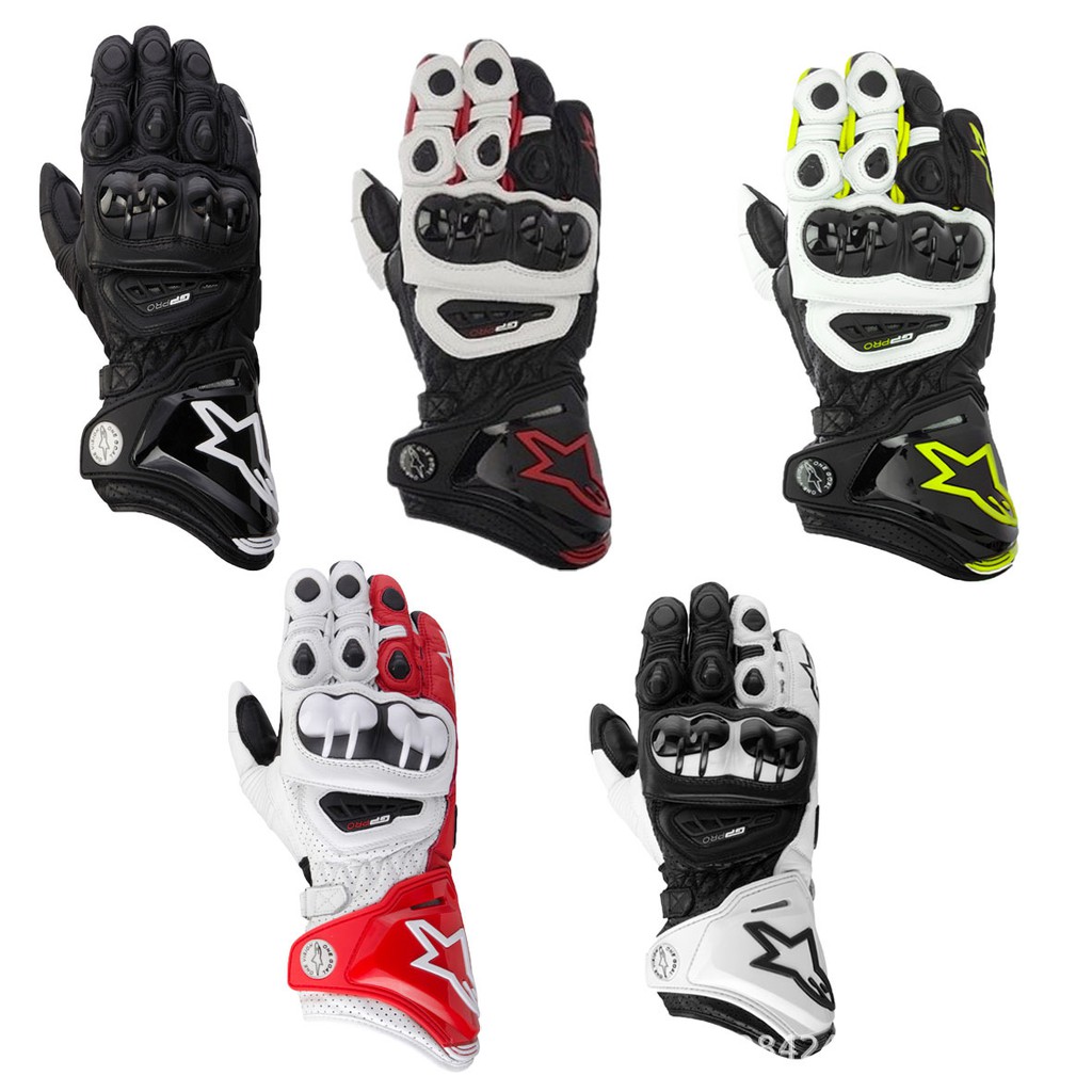 Alpinestars Gloves Racing Long Gloves Motorcycle Hard Shell Leather Riding Gloves Anti Fall Motorcycle Gloves Shopee Singapore