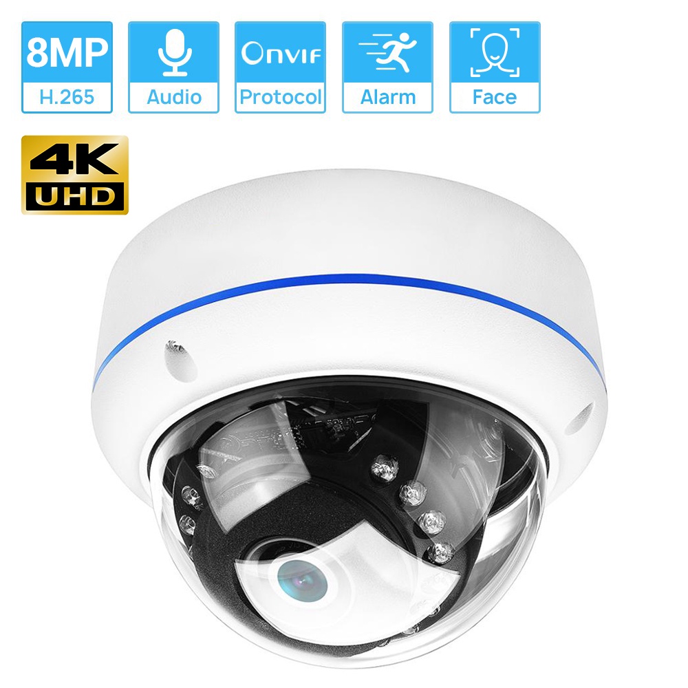 Hamrol 8MP 4K IP Camera Poe 5MP 4MP Face Detection CCTV Security H.265 ...