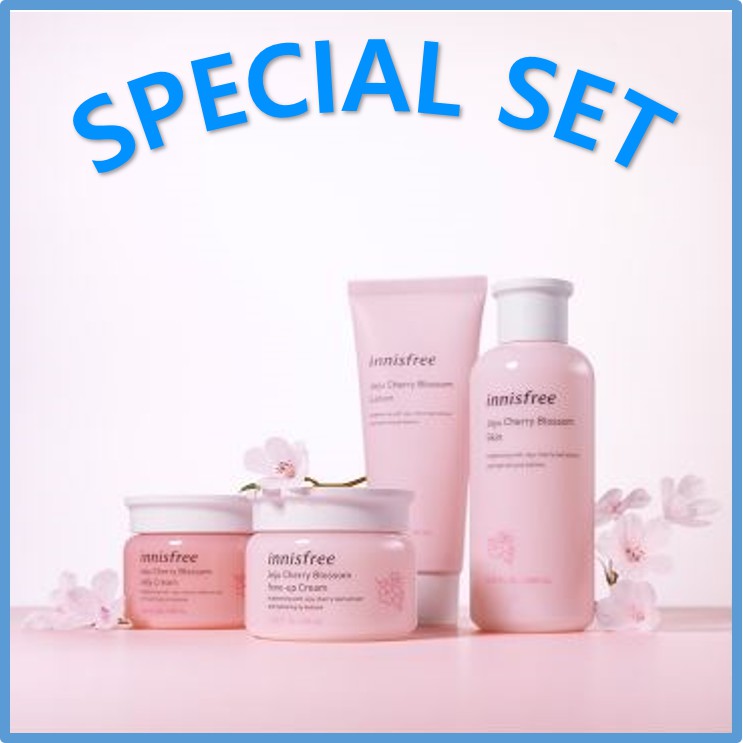 innisfree Jeju Cherry Blossom Set (Lotion 100ml, Skin 200ml, Jelly