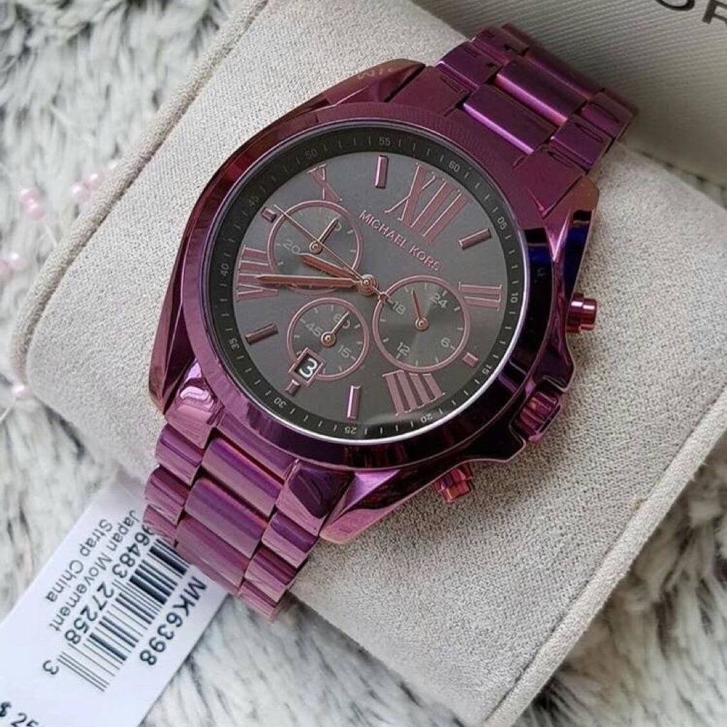 michael kors bradshaw watch purple
