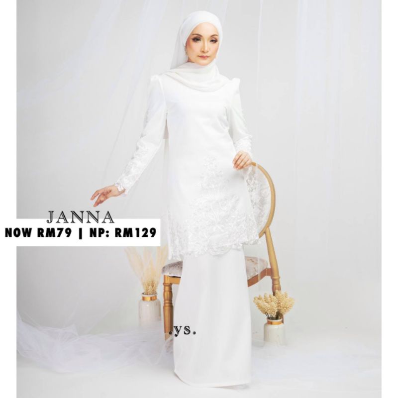 Image of [Shop Malaysia] janna hot selling new version lace kurung nikah sanding bridesmaid #4
