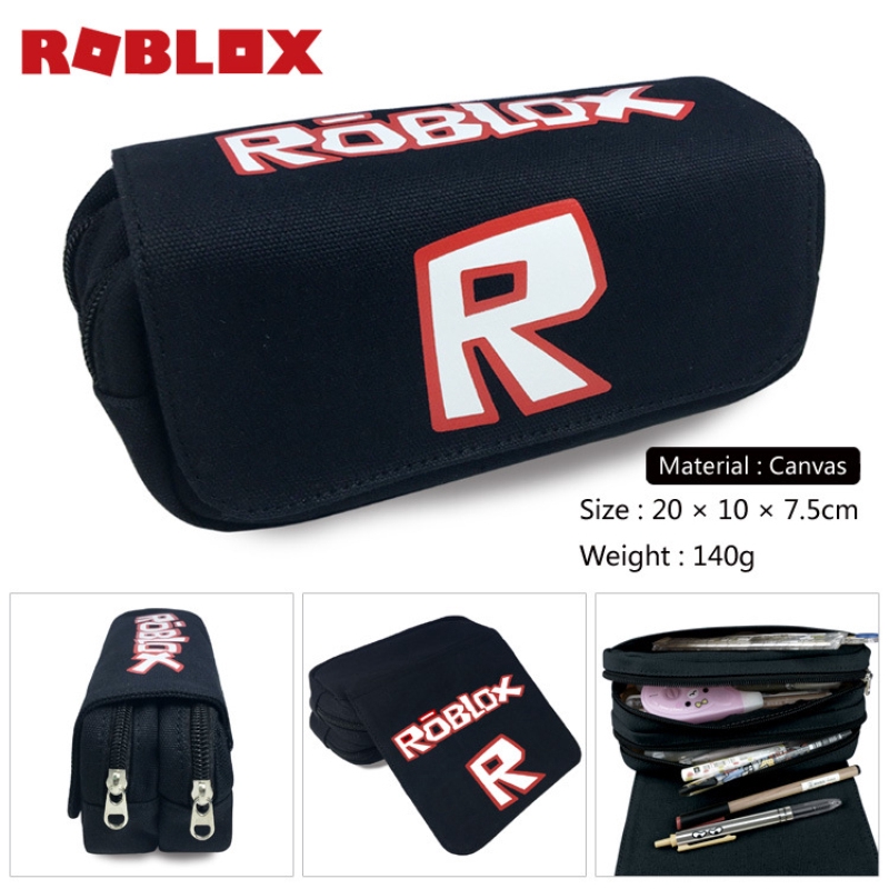 Roblox Pencil Bags Canvas Pen Case Cute Pencilcase Boys Girls Student Stationery Cartoon Game Pencil Bag Kid School Gift Shopee Singapore - cute roblox cartoon pictures