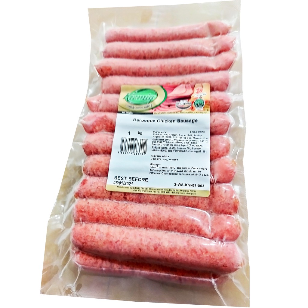 BBQ Chicken Sausage Frozen 1KG Halal Shopee Singapore