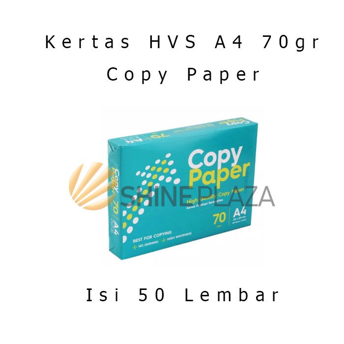 PUTIH Hvs A4 70gr Copy Paper White Photocopy Paper A4 70gsm Fill 50