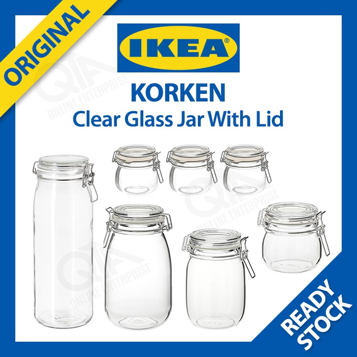 Ikea Clear Glass Jar With Lid Ikea Korken Air Tight Storage Jar With ...