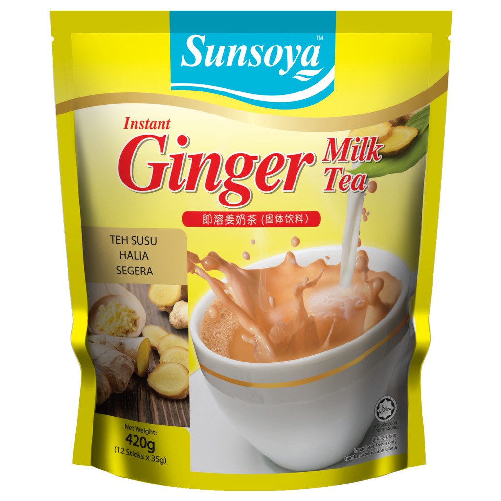 SunSoya Instant Ginger Milk Tea (35g x 12 sachet) 姜奶茶 Shopee Singapore