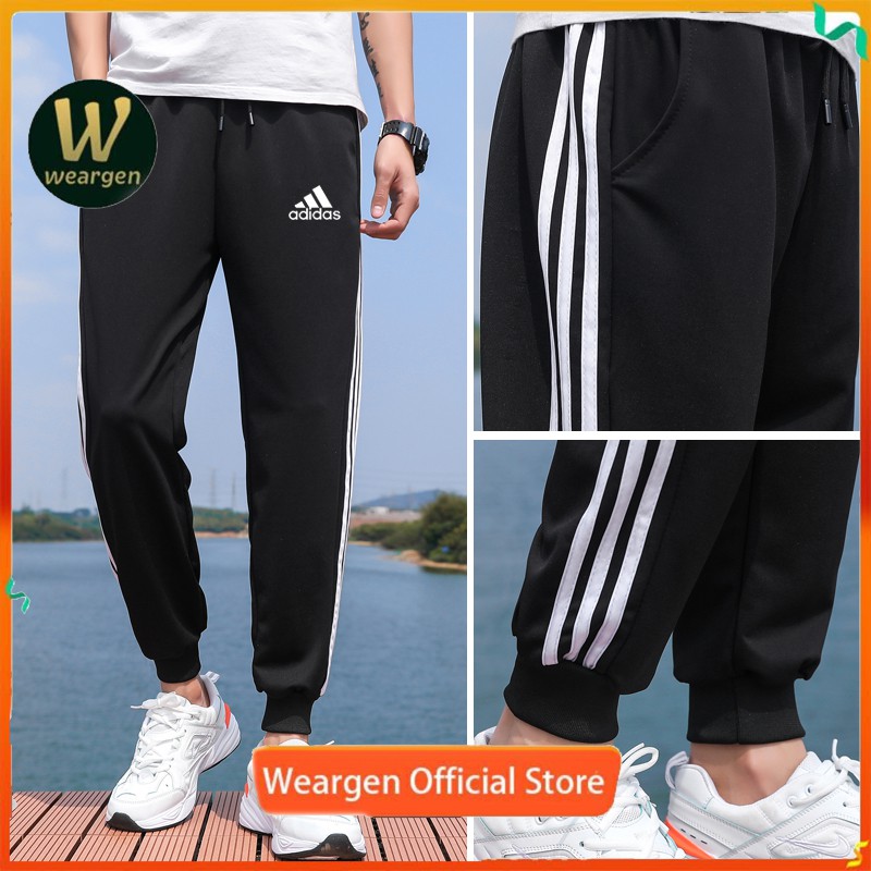 mens striped jogger pants