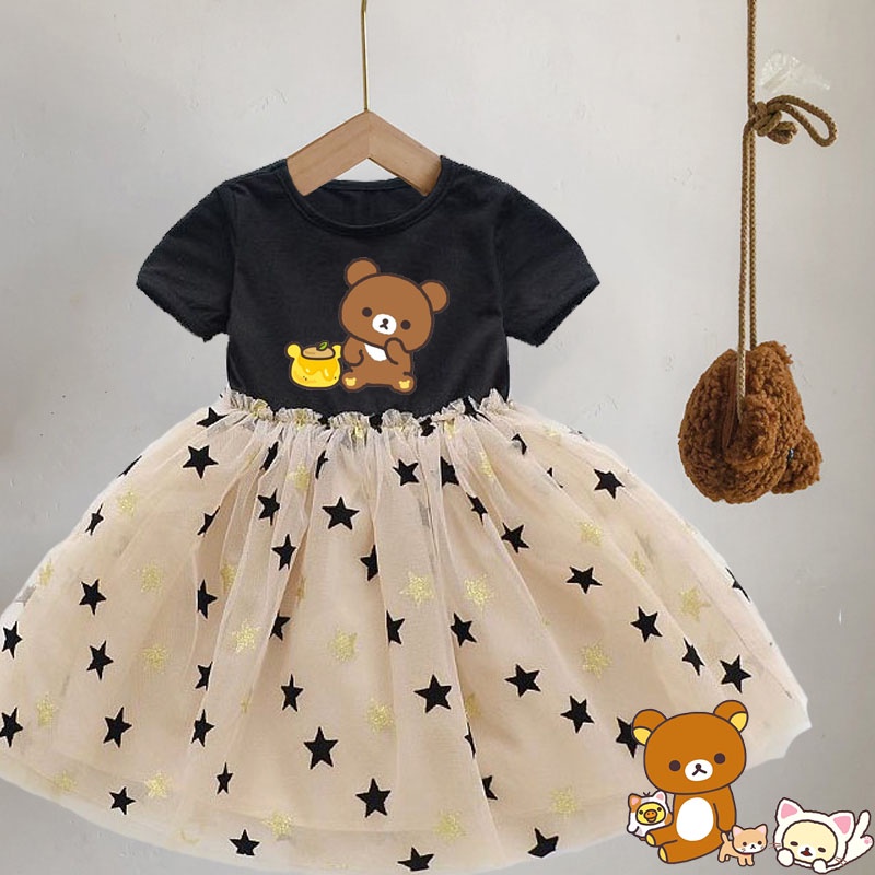 Rilakkuma Girl Costume Children Baby Girl Star Dress Fashion Cartoon  Quality Princess Dress | Shopee Singapore