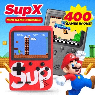 [✅SG Ready Stock] Sup 400 in 1 Retro Classic Handheld Game Box Portable Console with Remote Double Player