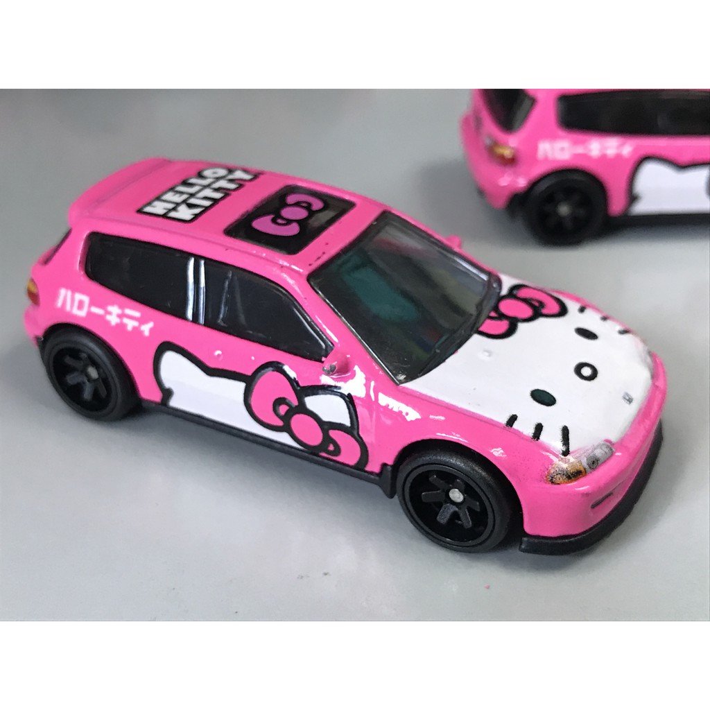 hot wheels hello kitty civic