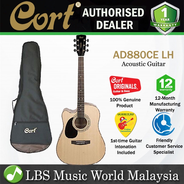 Cort Ad0ce Lh Dreadnought Cutaway Spruce Top Left Handed Acoustic Guitar Ad0celh Shopee Singapore