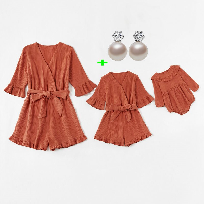 mommy and me matching rompers