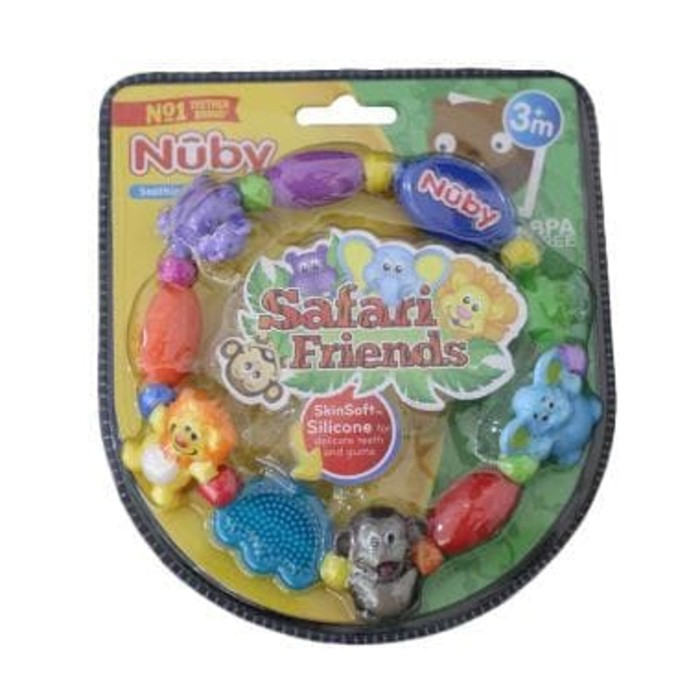 nuby safari friends baby teether
