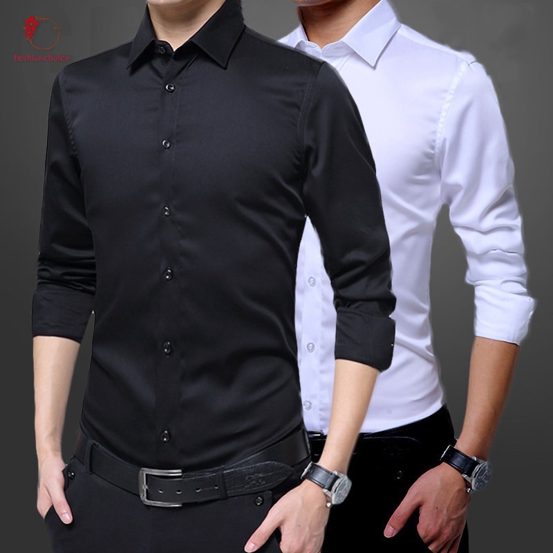 men's dressy long sleeve shirts