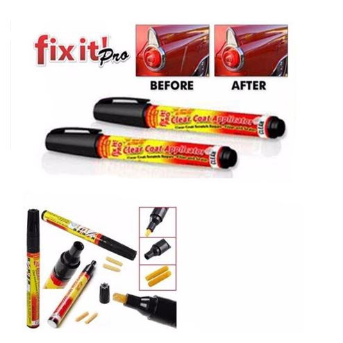 Fix It Pro Car Motor Scratch Repair Remover Pen Clear Coat / Coat Paint Pen Touch Up Clear Scratches Repair Painting Pen