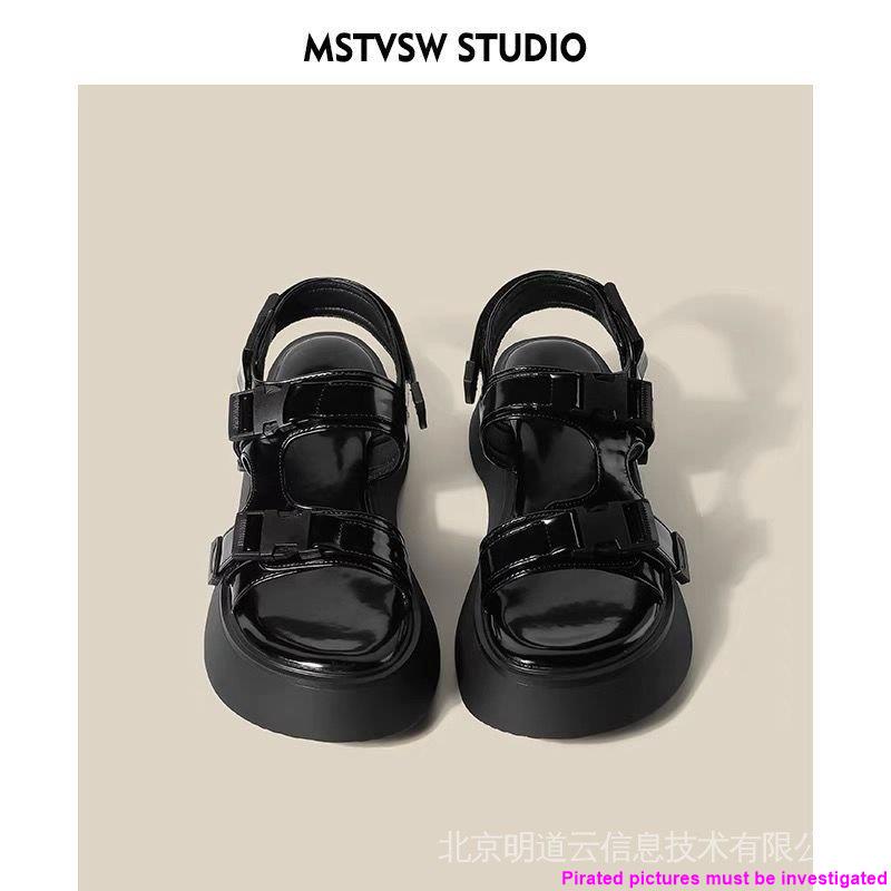 chunky slip on sandals