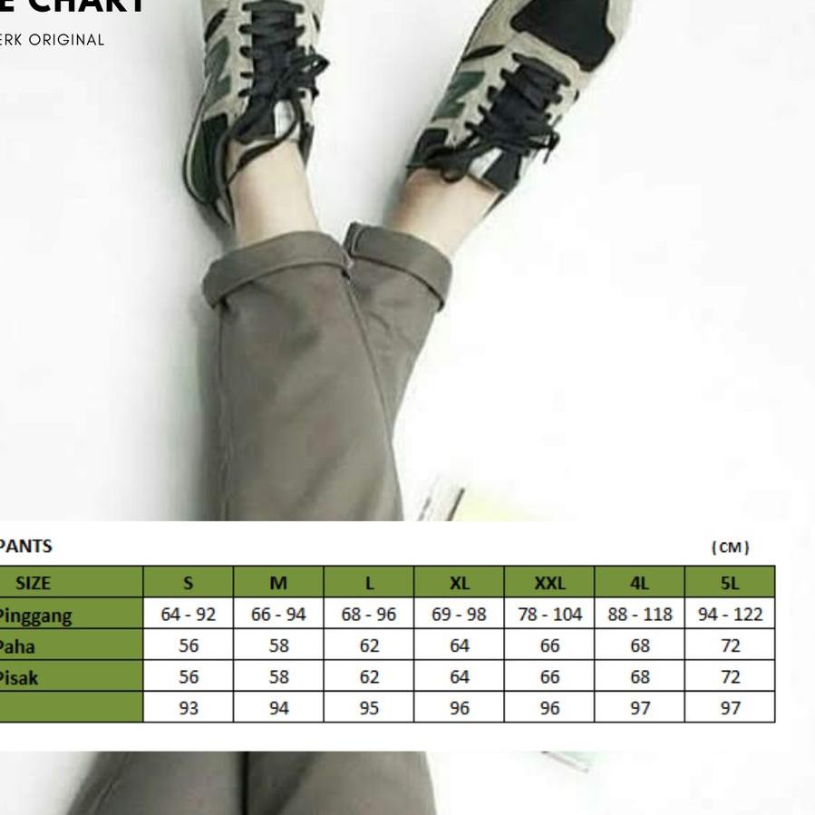 New Product ARMY BAGGY PANTS PREMIUM AMERICAN DRILL Import SIZE S, M, L