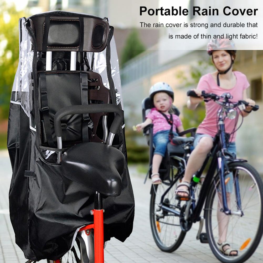 Schwarzes Fahrrad Seat Waterproof Rain Cover Staubdicht Fahrradsatteldeck l Neu 