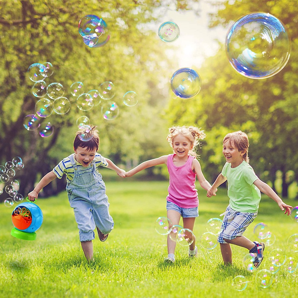 Fansteck Bubble Machine, Portable Bubble Blowing Machine, AA Batteries