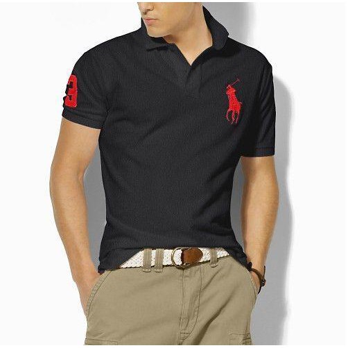 men's black ralph lauren polo shirt