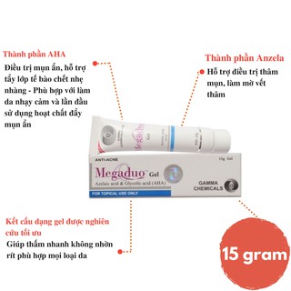 Gamma Megaduo Gel 15 grams of Deodorant and Dull Acne Gel - Shopee Singapore