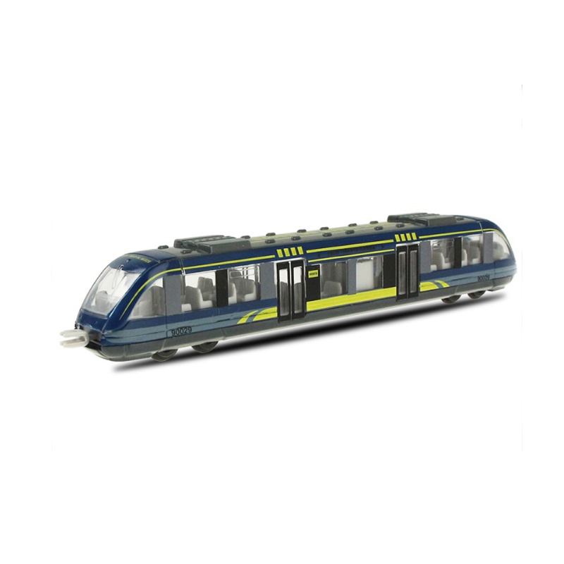 MinYn Diecast Train Toy Set High Speed Bullet Train Express Magnetic Pullback Metal Subway Train Model Gift for Kids Children 