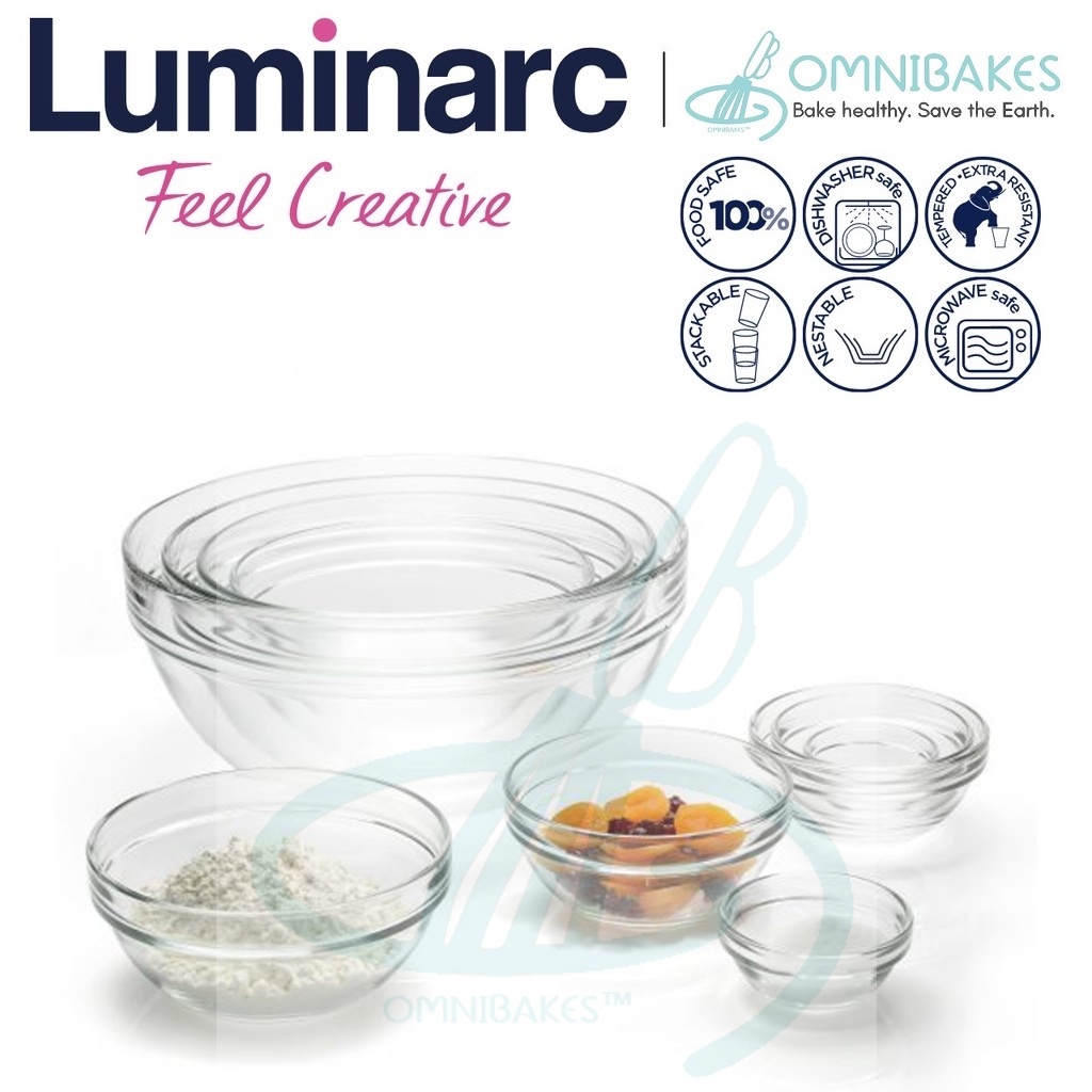 Luminarc Empilable Preparation/Mixing/Salad/Multipurpose Bowl, Tempered