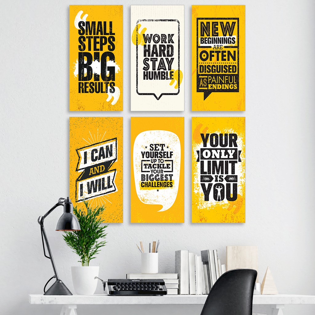 Wall Decoration Motivational Quotes Display Home Decoration Wall Decor Poster Shopee Singapore