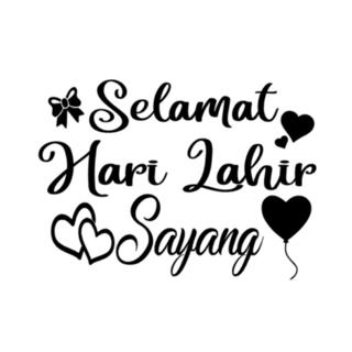 Shop Malaysia Happy Birthday Sayang Sticker Happy Birthday My Dear Ready Stock Shopee Singapore