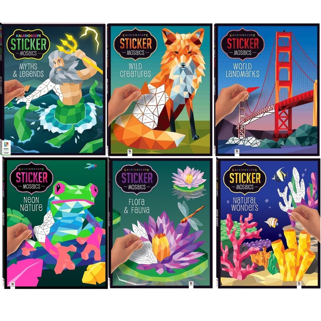 Kaleidoscope Sticker Mosaics (Hinkler) Shopee Singapore