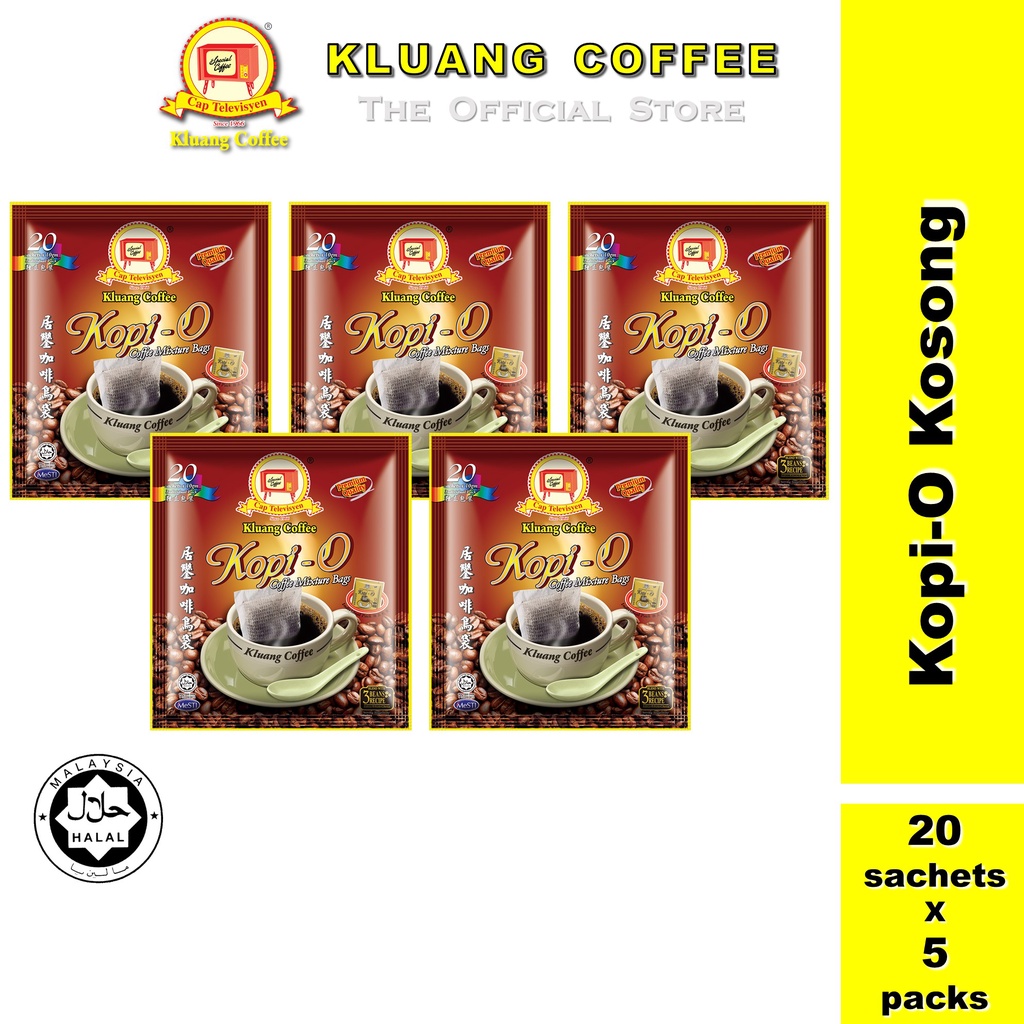 Malaysia] Kluang Black Coffee Cap Televisyen KopiO Kosong (20