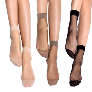 Image of 1 Pairs Women's Ankle Socks Sexy Ultra-thin Elastic Silky Short Silk Stockings