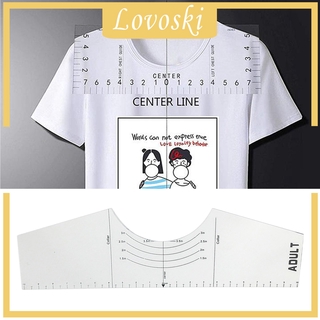 Download LOVOSKI T-Shirt HTV Vinyl Alignment Ruler Tool/Guide ...