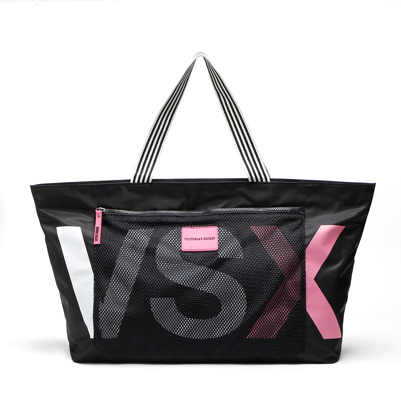 black gym tote bag