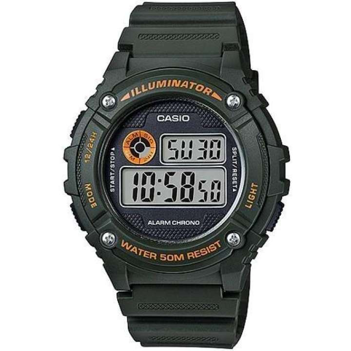 Casio W216H3B Alarm Stopwatch 50M Digital Watch Shopee Singapore