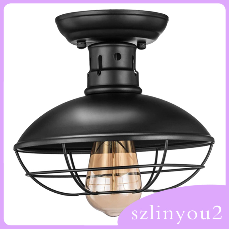 In Stock Vintage Style Cast Iron Semi Flush Mounted Ceiling Light Led Pendant Lights Ee Singapore - Antique Style Flush Mount Ceiling Light