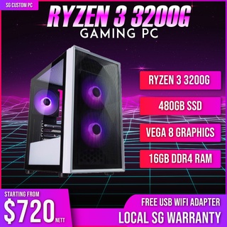 Gaming PC - Ryzen 3200G Gaming desktop  *** Best Seller!***