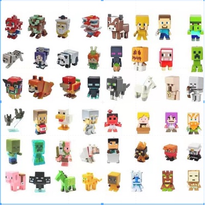 Minecraft Mini Enderman Steve Alex Figure Toy Cute Vinyl Game Slime ...