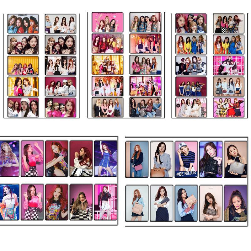 10pcsset Kpop Blackpink New Album Photocard Crystal Card Sticker Bubble Store 