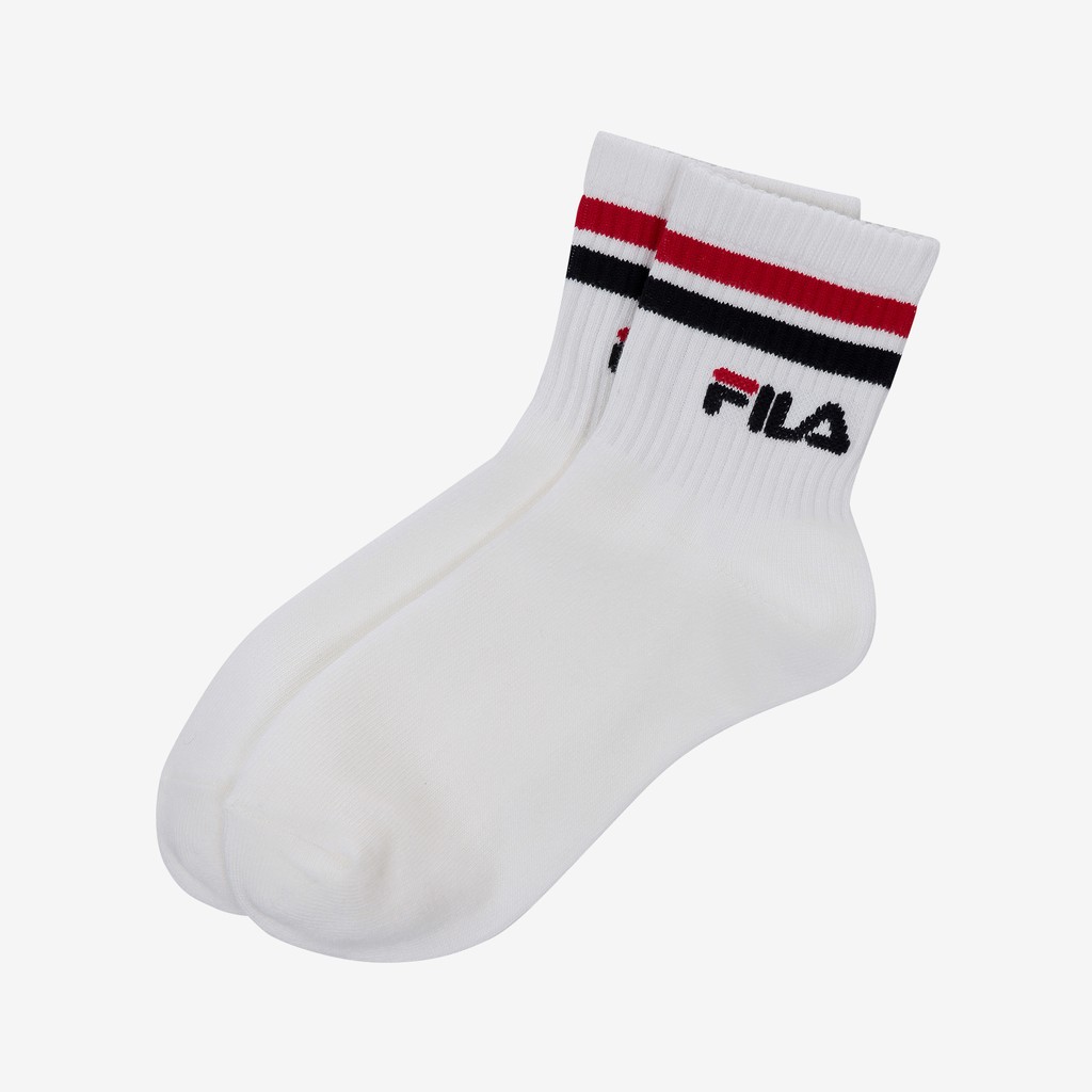 white fila socks