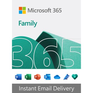 Microsoft M365 Family – 1TB OneDrive Cloud Storage – Win/Mac for up to 6 users – 1 year subscription - Instant Delivery