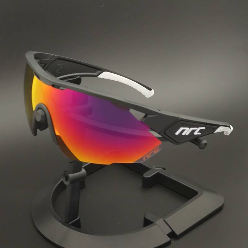 orange cycling glasses
