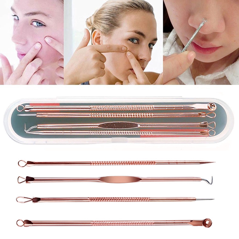 4Pcs Blackhead Remover, Blackheads Extraction Removal Tool, Blemish ...