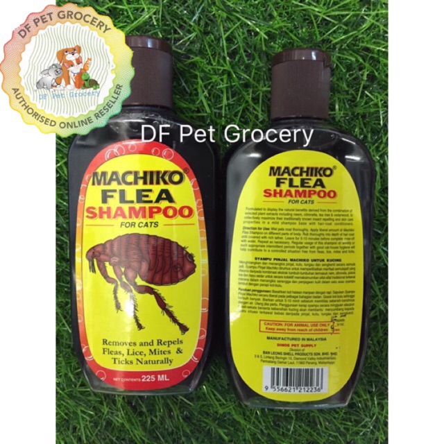 Shop Malaysia] Machiko Flea Cat Shampoo 225ml - Shampoo Kutu 