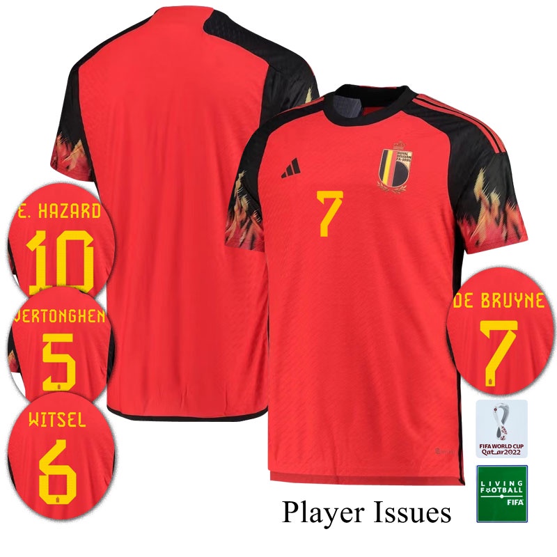 Player Issues-2022-23 Belgium Home Shirt National Team Size S-2XL football  jersi 22-23 Jersey | Shopee Singapore