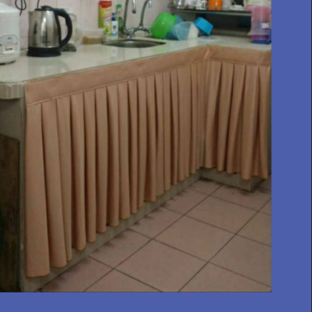 LANGSIR DAPUR SKIRTING TABLE TOP CUSTOM MADE Shopee Singapore